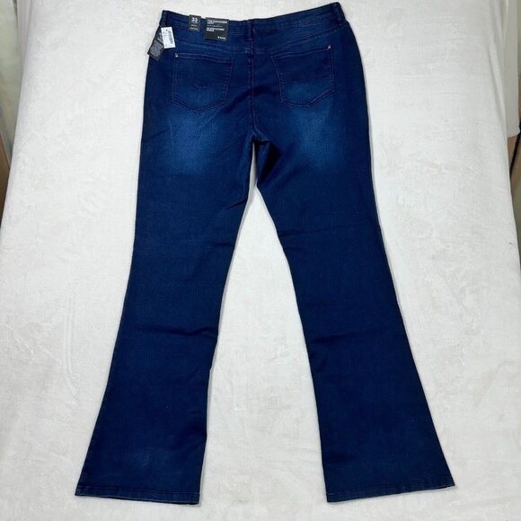 Reitmans R Jeans Women’s 33 Long Dark Wash Blue The Signature Boot Cut - Picture 13 of 16